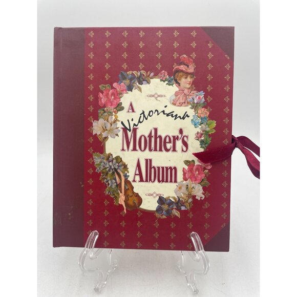 A Victorian Mothers Album 1995 Floral Borders & Ribbon Closure - Picture 1 of 5